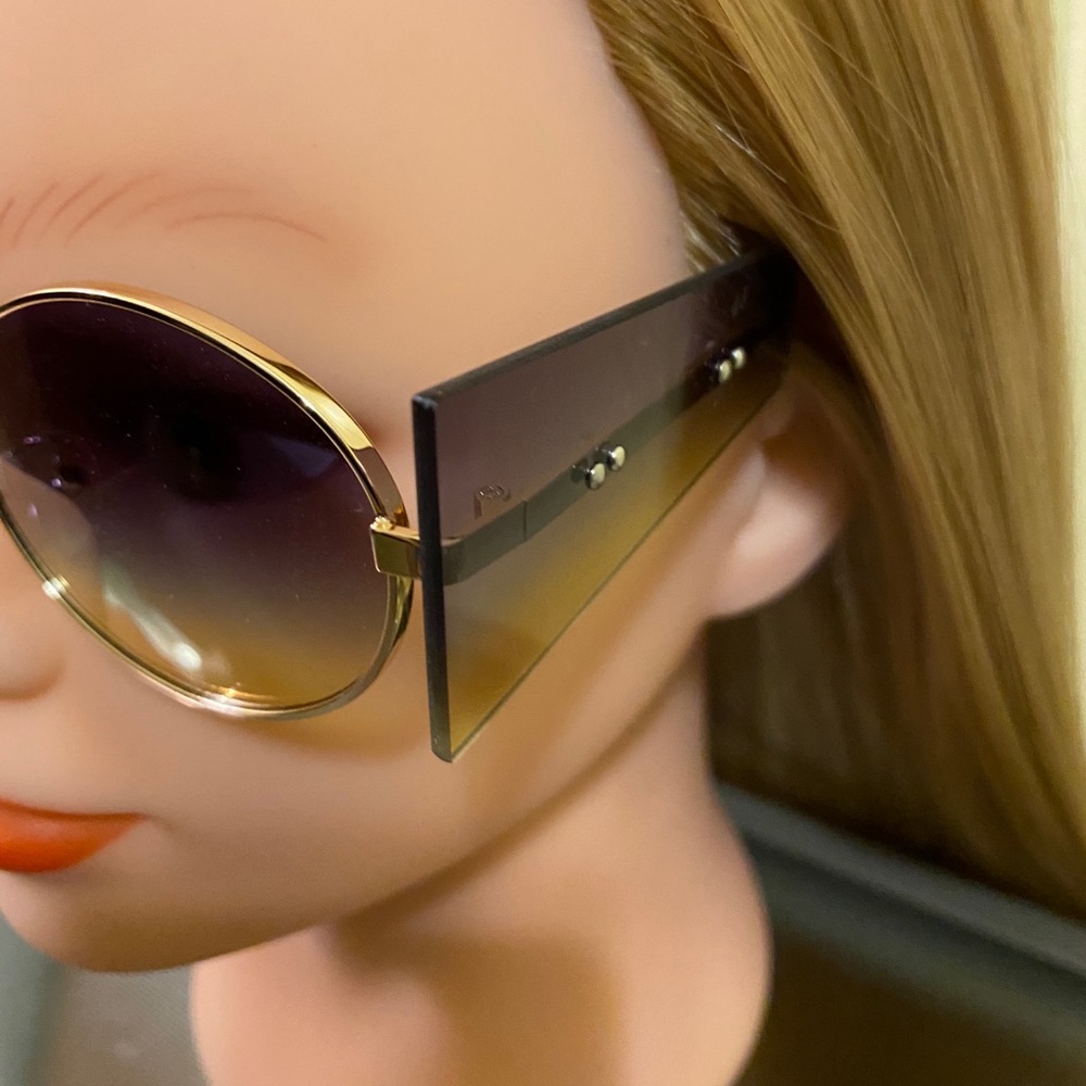 Multi Color Purple Tinted Rear View Sunglasses - Picture 4 of 4